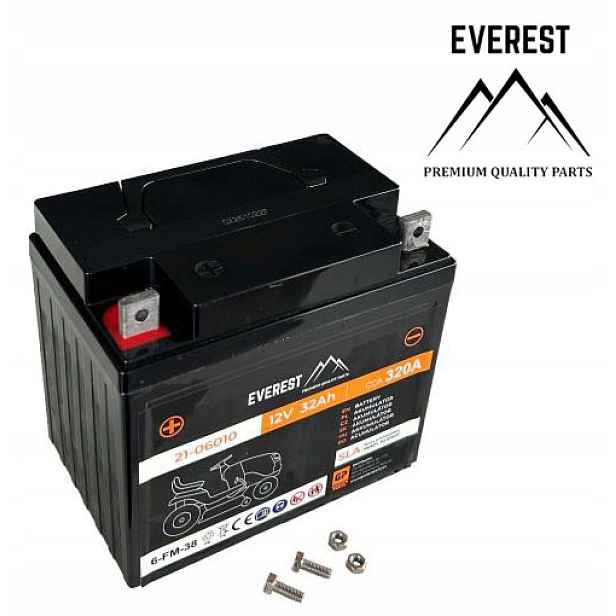 Akumulátor Pro Sekačku Taktorka Gelový Agm 12V 32Ah Levý Plus Everest