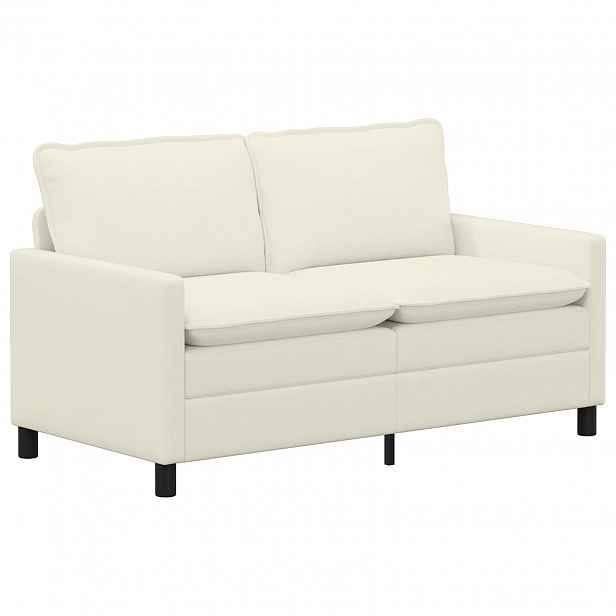 vidaXL Pohovka Krémová 156 x 81 x 87,5 cm Textil