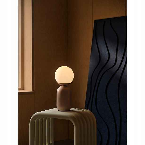 Stolní lampa Notti Dusty rose růžová E14 25W kovové sklo Nordlux