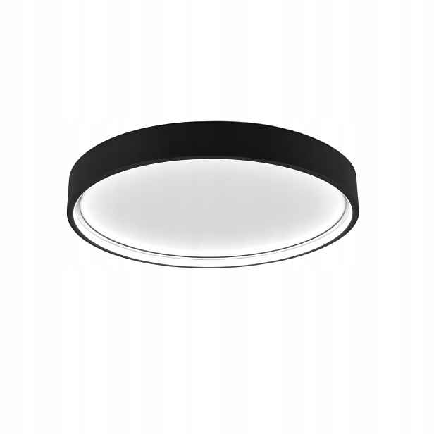 Stropní Svítidlo moderní kulatý černý Led, regulace barvy světla 45 cm Trio