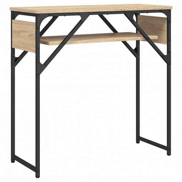 vidaXL Konzolový stolek s policí dub sonoma 75 x 30 x 75 cm kompozit
