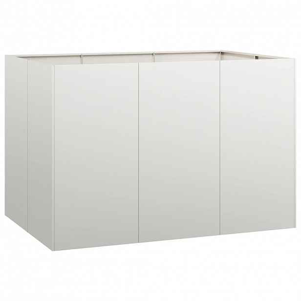vidaXL Truhlík 120x80x80 cm nerezová ocel