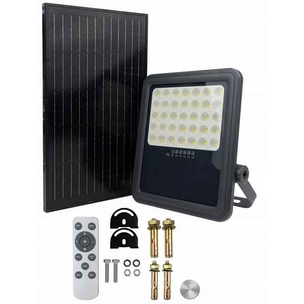 Halogenový Led reflektor se solárním panelem 200 W Neutrální IP65 Ecolight