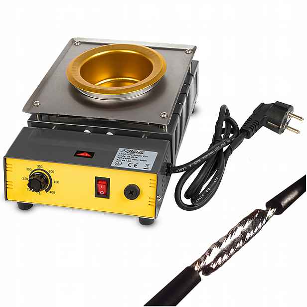Pájecí Nádoba 80mm 300W Pro Cínování Tavení Cínu Ocel 1350G 480C
