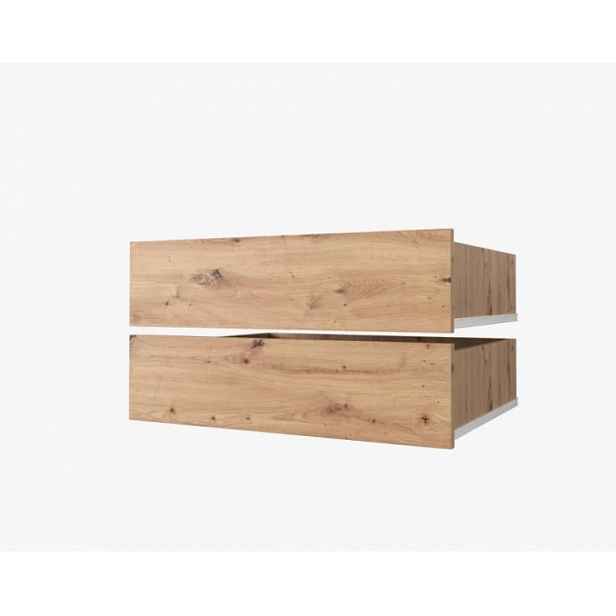 Set 2 šuplíků do skříní o hloubce 60 cm UNIS - dub artisan