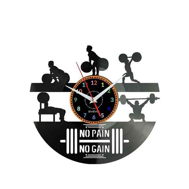 Tělocvična Gym Nástěnné hodiny Vinylová deska Moderní dekorativní jako Dárek