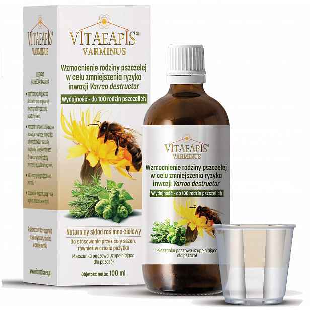 Vitaeapis Varminus 100 ml – přírodní podpora rodiny proti varroáze