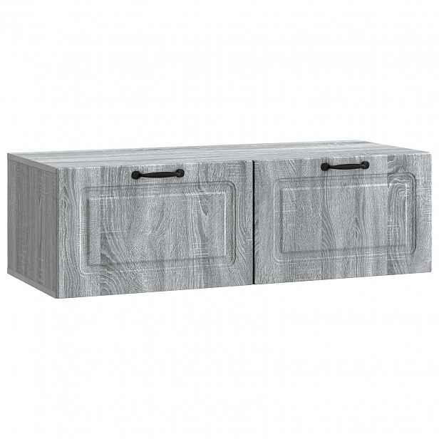 vidaXL Nástěnná TV skříň Šedá sonoma 98 x 41 x 30 cm Kompozitní dřevo