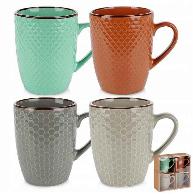 Keramické hrnky 400 ml, 4 ks