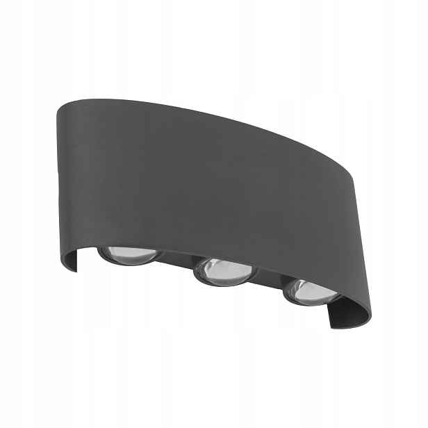 Nástěnné svítidlo Moderní šedý hliník Arrow IP54 Tk Lighting