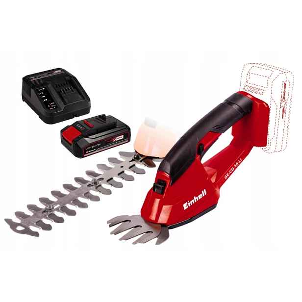 Einhell Nůžky Na Trávu A Živý Plot Gc-cg 18 3410370 Sada Akumulátor 2,5AH