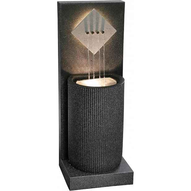 Dehner Triton Fontána s čerpadlem 96,5 cm Černá Moderní