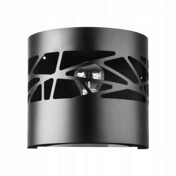 Nástěnná lampa Moderní Černá Kov E27 15W Modul Sigma Osvětlení