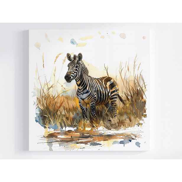 Obraz Na Plátně Canvas Zvíře Fauna Zebra Afrika Savana Exotika 50x50