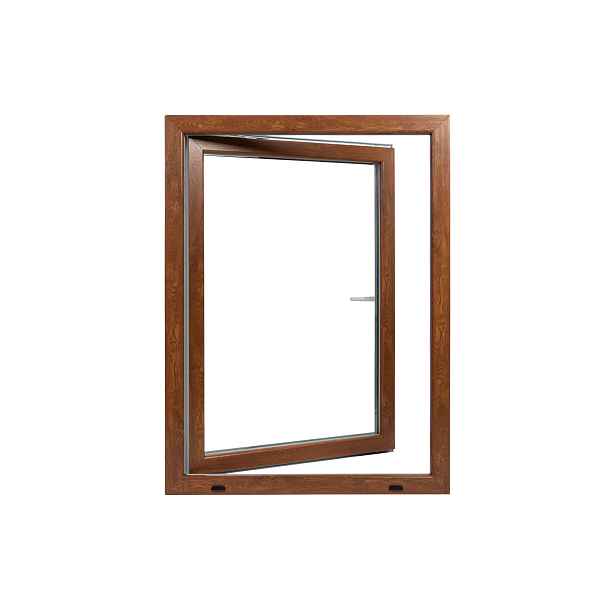 Okno plastové BRAVO OS1 golden oak/white pravé 900×1 200 mm