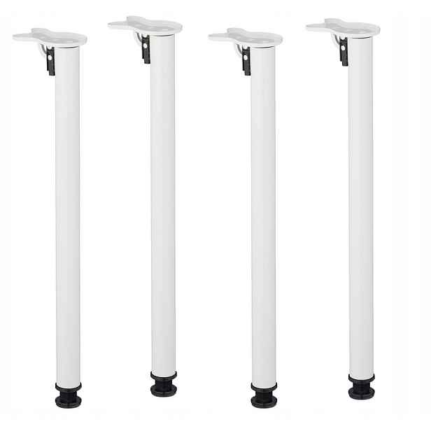Skládací nohy stolu, sada nohou 4 kusů bílé 71 cm Diy /r764G