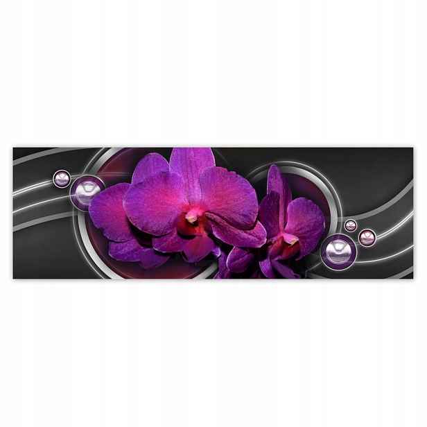 Plakáty 200x66 Fialová orchidej