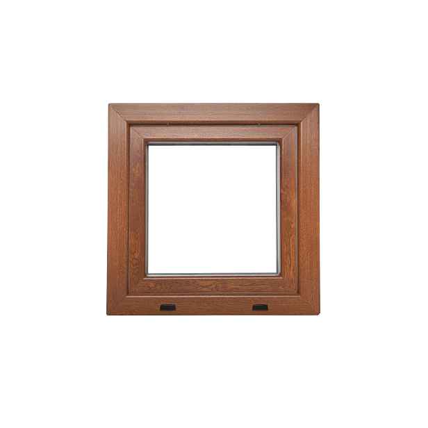 Okno plastové BRAVO OS1 golden oak/white pravé 500×500 mm