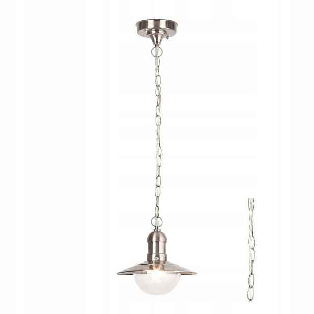 Závěsná lampa Terasa Venkovní Chrom Průhledná IP44 E27 Oslo Rabalux