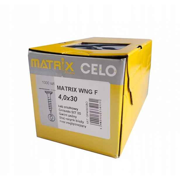 Matrix Celošrouby Konfirmační Samovrtné 4X50 Balení 500KS