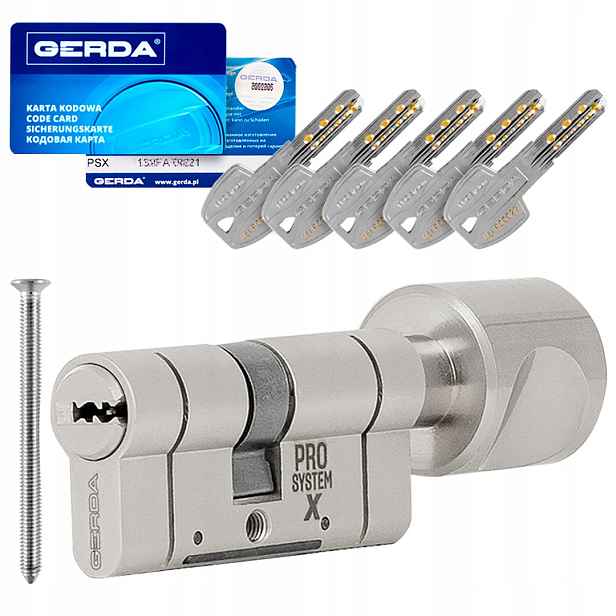 Vložka s knoflíkem G65/55 Pro systém nikl Gerda Psx