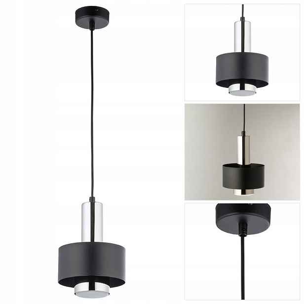 Závěsná stříbrná Rif Lux nastavitelná kancelářská lampa s charakterem Sigma Lighting
