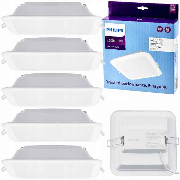 Philips Stropní Svítidlo Led Panelová zapuštěná lampa 12W 1200lm 4000K Ledinaire 5x