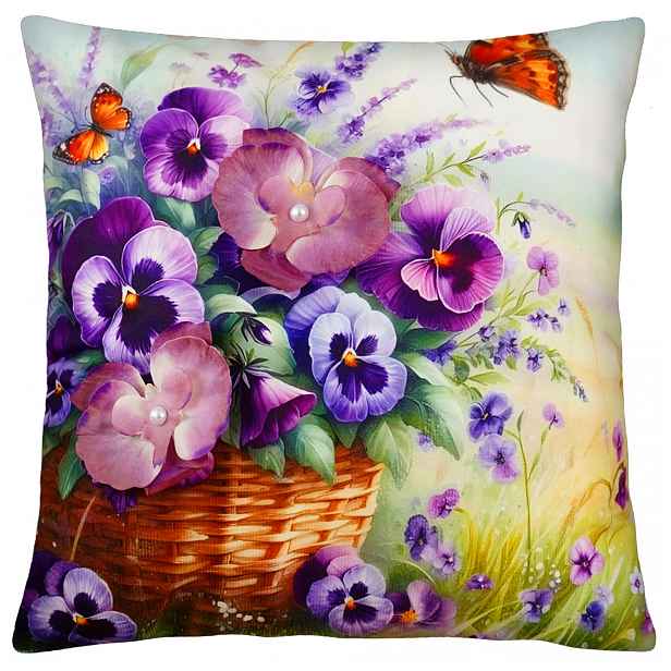 Povlak na polštář  3D SPRING MEADOW II. 40x40 cm  Mybesthome