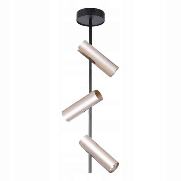 Spot reflektor závěsný černý Leda 3xE27 25W Pohyblivý Sigma Lighting 76 cm