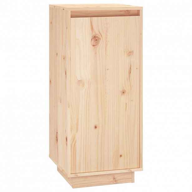 vidaXL Botník 35 x 35 x 80 cm masivní borové dřevo