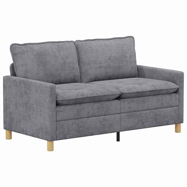 vidaXL Pohovka Světle šedá 156 x 81 x 87,5 cm Polyester