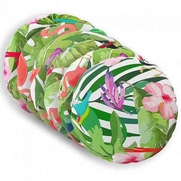 vidaXL Povlak na polštář 6 pcs HEERLEN Vícebarevný Ø 30 cm Polyester