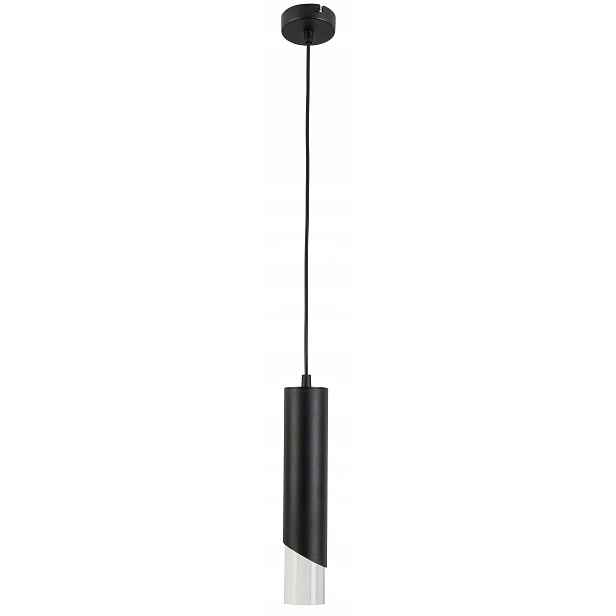 Závěsná lampa s podlouhlým přiléhavým tvarem nad pracovní deskou Hardin E27