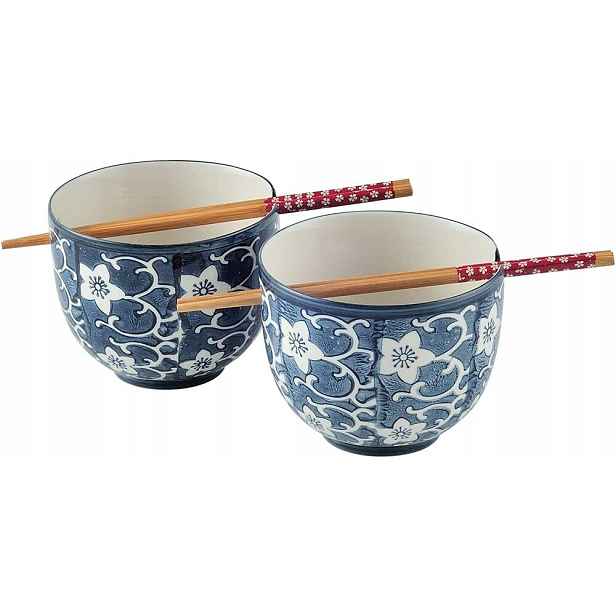 Sada porcelánových misek 2ks 470 ml na rýži a těstoviny Panbado