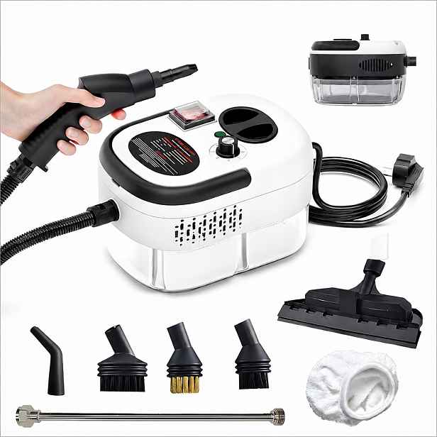 Parní Čistič Parní Mop 2500W Sada Nástavců Na Mytí Čištění
