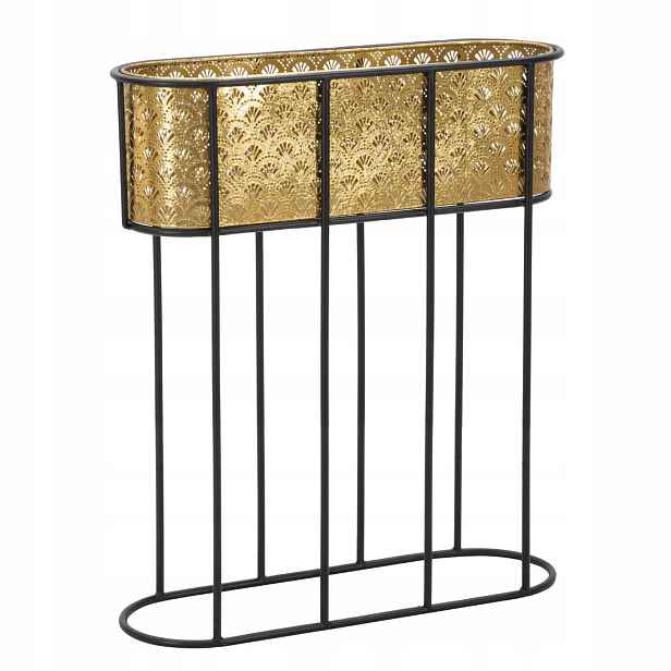 Stojanový Květináč Loft Kovový Zlatý Obal Na Květináč Květináče 70 CM