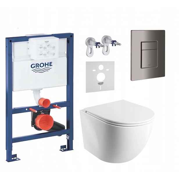 7v1 Wc Podomítkový Set Stelaz Grohe 820 mm Wc Mísa Tornado Tlačítko
