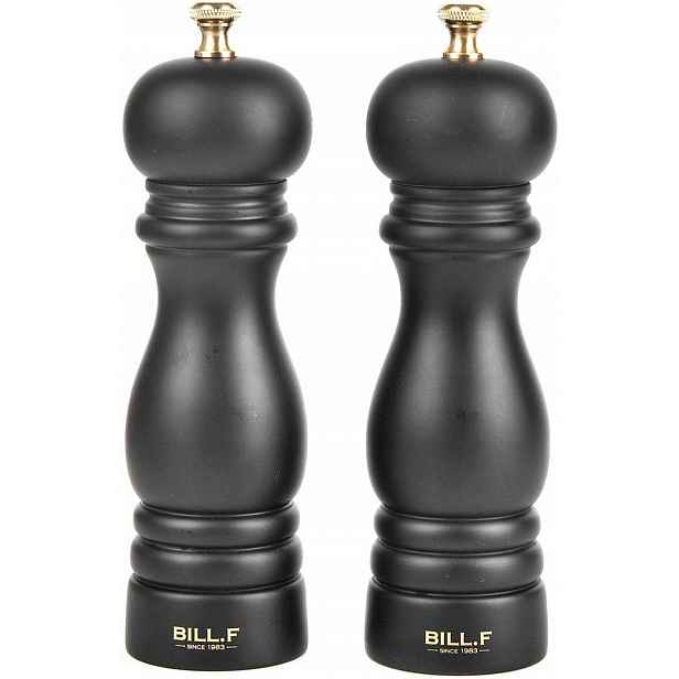 Bill.F Dřevěná sada mlýnků na sůl a pepř 2 kusy