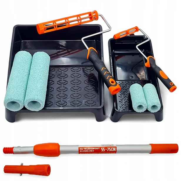 Malířská Sada Motive Váleček V-pro Green Fíbr 10CM 23CM Rukojeť Kyveta Hůl