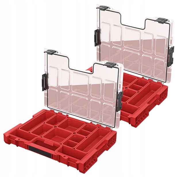 Qbrick Pro Organizer 200 Red UltraHD box na nářadí s víkem x2