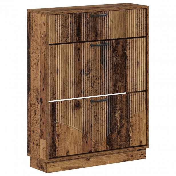vidaXL Skříň na obuv HOORN 78 x 24 x 100 cm Kompozitní dřevo