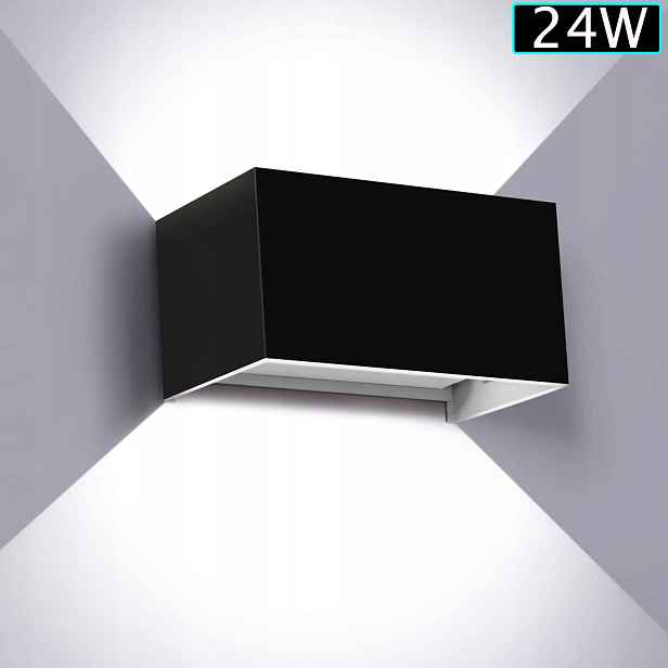nástěnná Led lampa 24W IP65 pro venkovní/vnitřní použití s hydroizolací