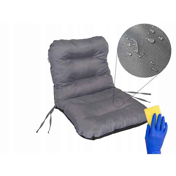 Polštář na křeslo Lehátko Zahradní křeslo 96x48 cm Sedák Opěradlo Terasa