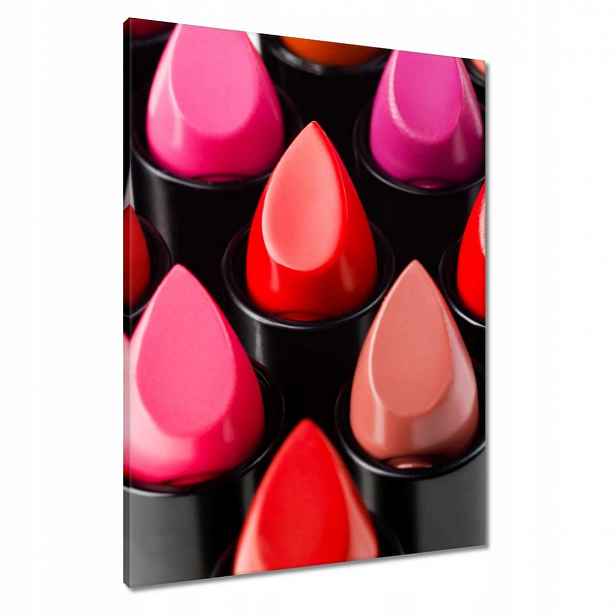 Obrazy 60x80 Barevné rtěnky make-up