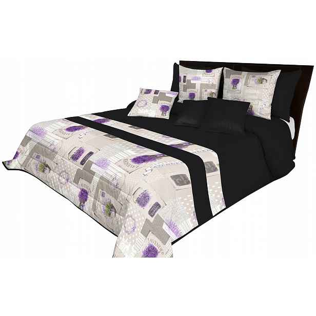 Prošívaný Přehoz 200x220 Na Postel Květiny Elegantní