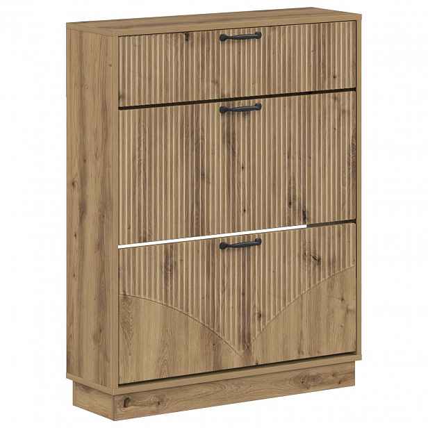 vidaXL Skříň na obuv HOORN 78 x 24 x 100 cm Kompozitní dřevo