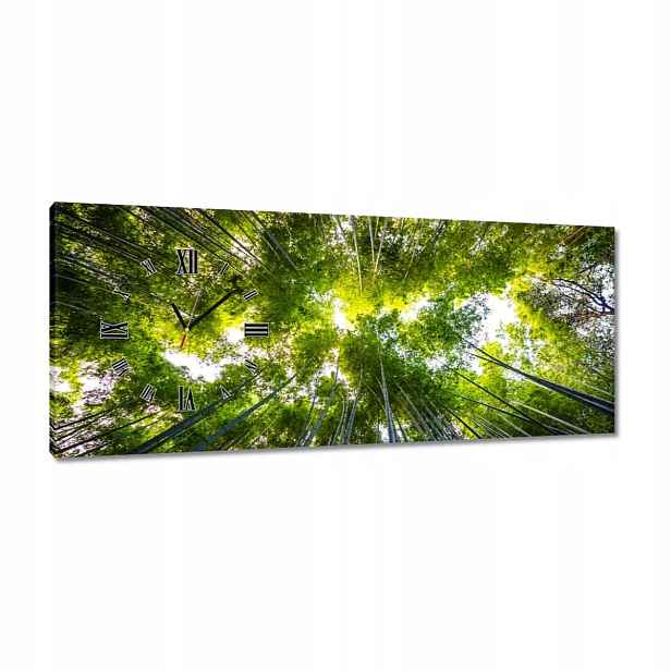 Hodiny 100x40 Bambusový tropický les