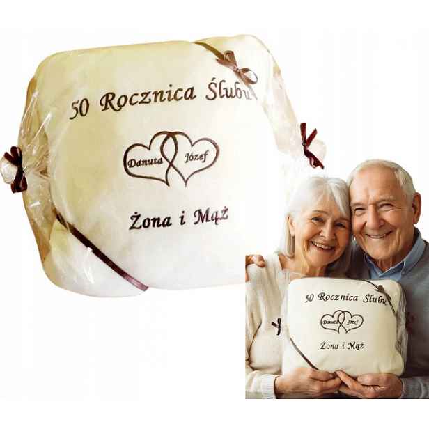 Dárek k Výročí Svatby, výročí 10,15,20,25,30,35,40,45,50, Polštář