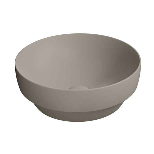 GSI PURA keramické umyvadlo na desku, průměr 40cm, tortora mat