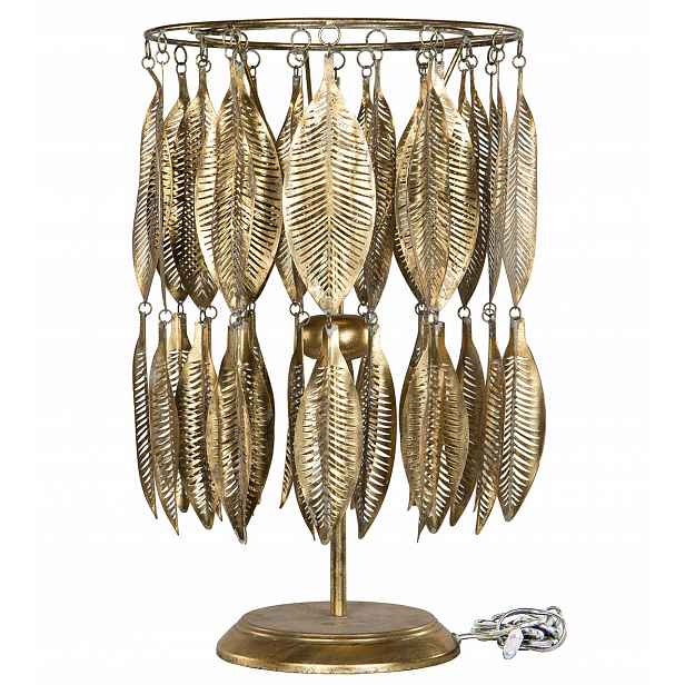 Lampa Lummig listy stolová zlatá XL